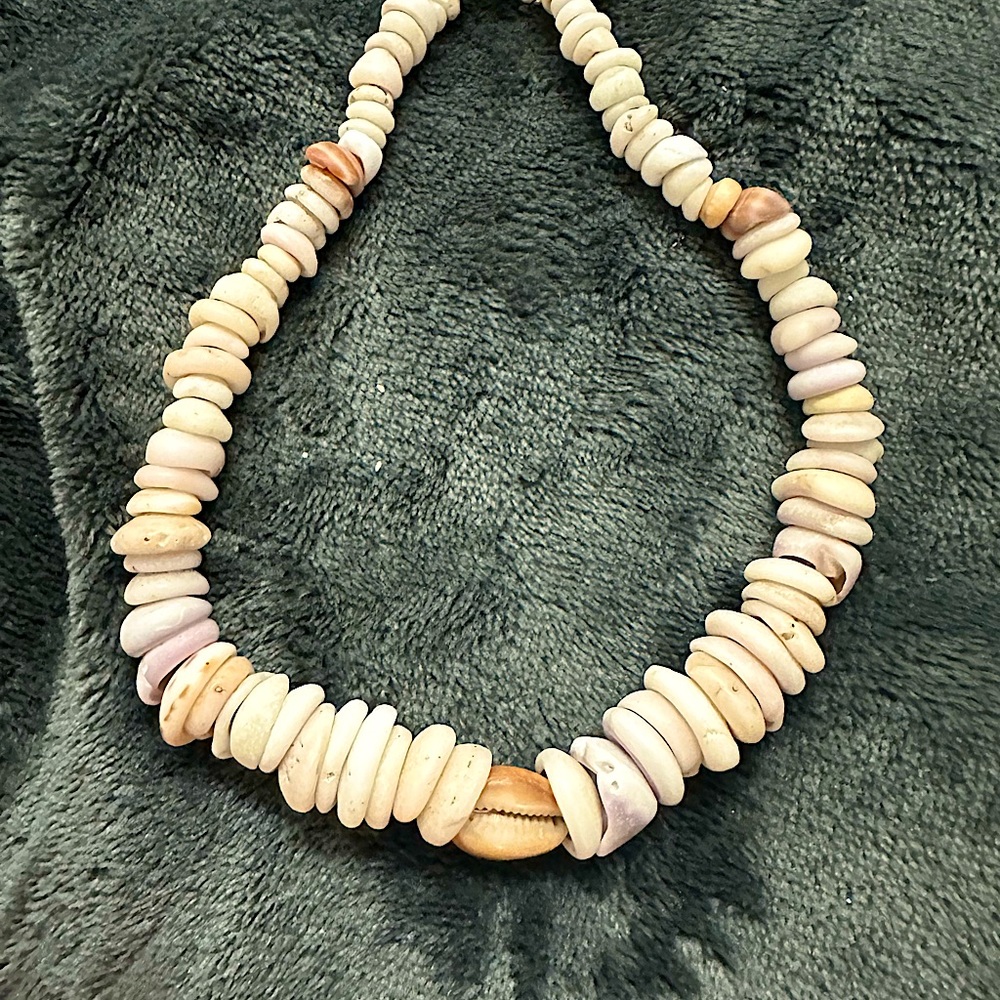 Handmade puka shell necklace choker. All shells from north shore Oahu Hawaii